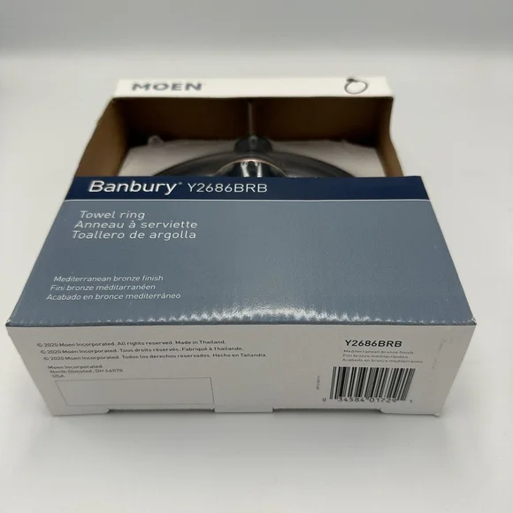 MOEN Banbury Towel Ring in Mediterranean Bronze Y2686BRB - Picture 3 of 4